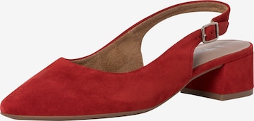 TAMARIS Slingpumps in Rood: voorkant