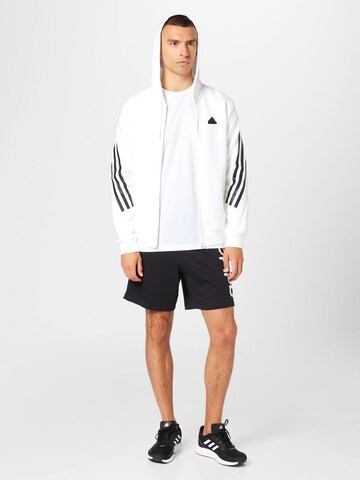 ADIDAS SPORTSWEAR Sports sweat jacket 'Future Icons 3-Stripes ' in White