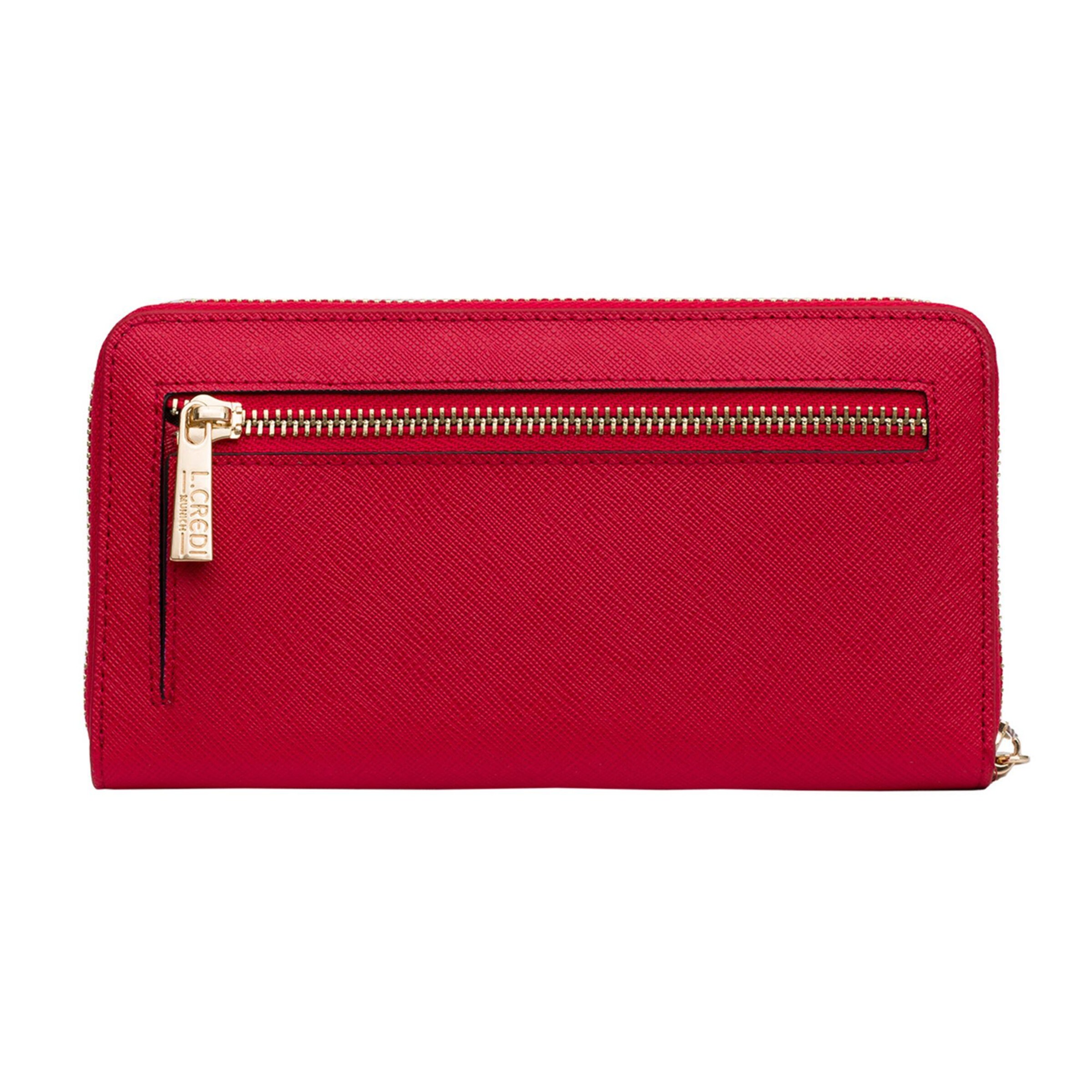 L.CREDI Wallet 'Poema' in Red