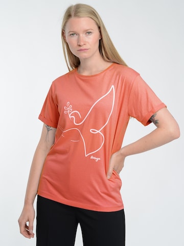 T-shirt Maze en orange : devant