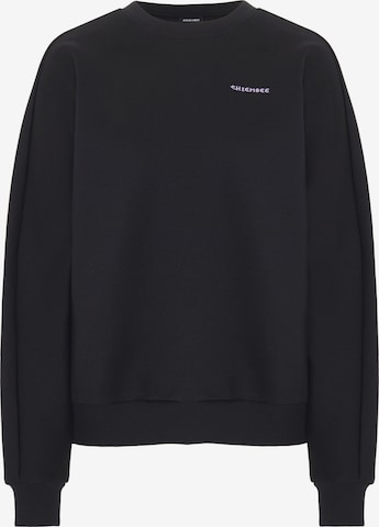 CHIEMSEE Sweatshirt ' mit Après-Ski Rückenprint ' in Schwarz: Vorderseite