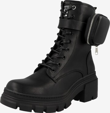 Dockers by Gerli Lace-Up Ankle Boots in Black: front