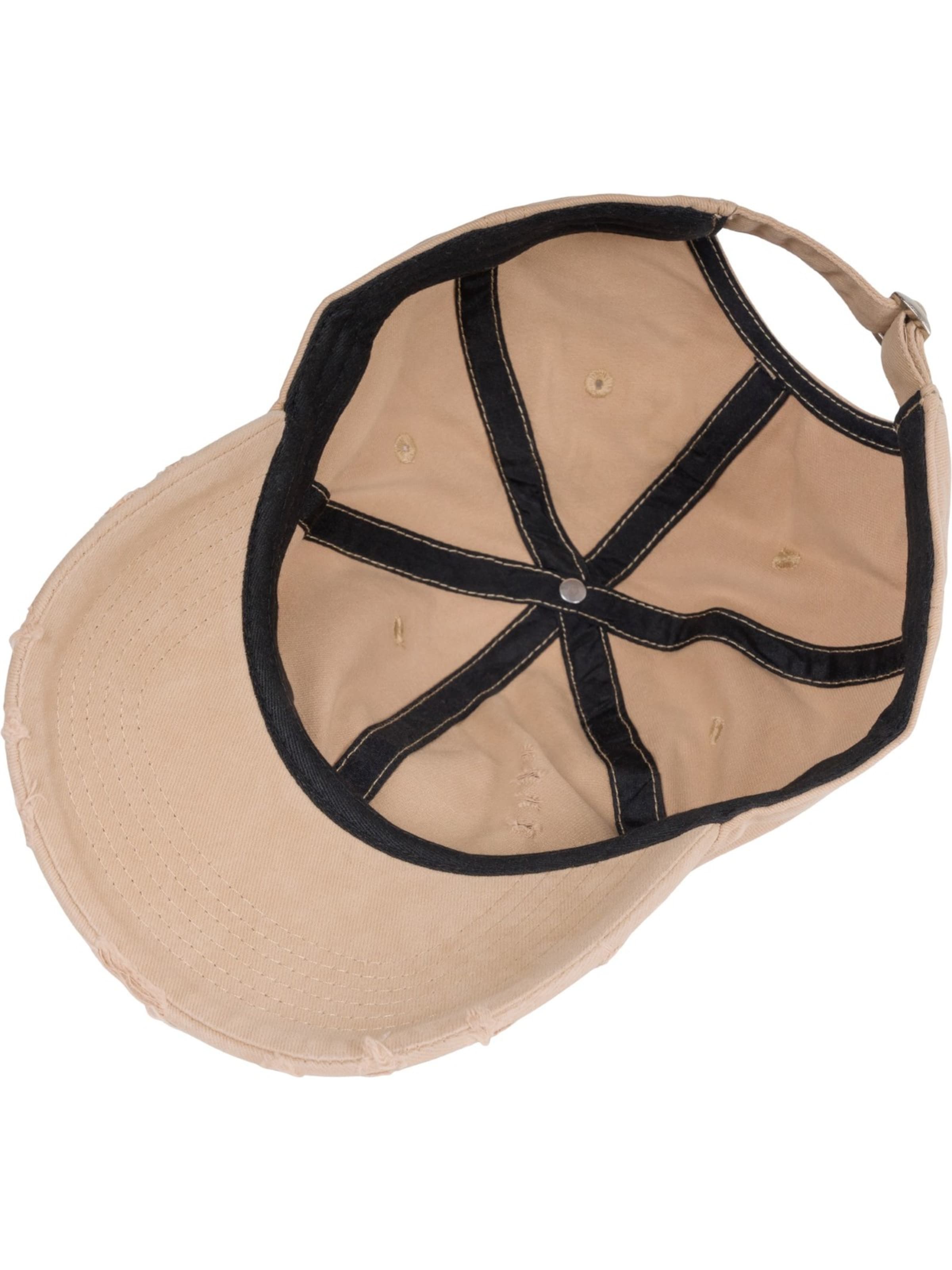 styleBREAKER Cap 'Baseball Cap Destroyed Look' in Brown