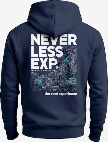 Neverless Sweatshirt 'Expedition' in Blau: Vorderseite