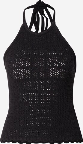 WEEKDAY Knitted Top 'Aretha' in Black: front