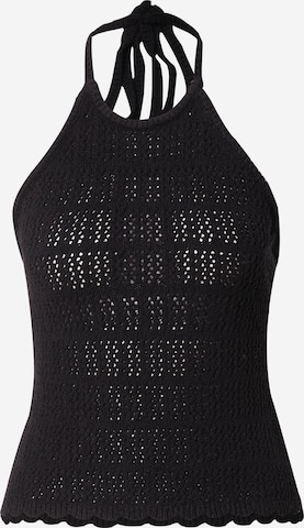 WEEKDAY Knitted Top 'Aretha' in Black: front