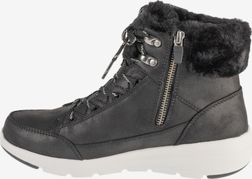 Bottes à lacets 'Cozyly' SKECHERS en noir : devant