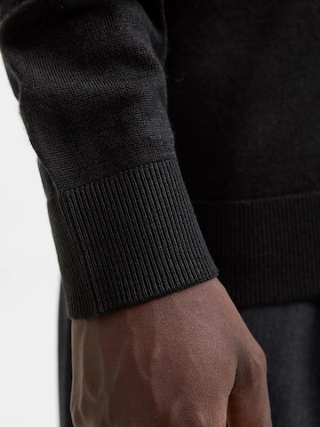 JACK & JONES Strickjacke '12281758'‌ in Schwarz