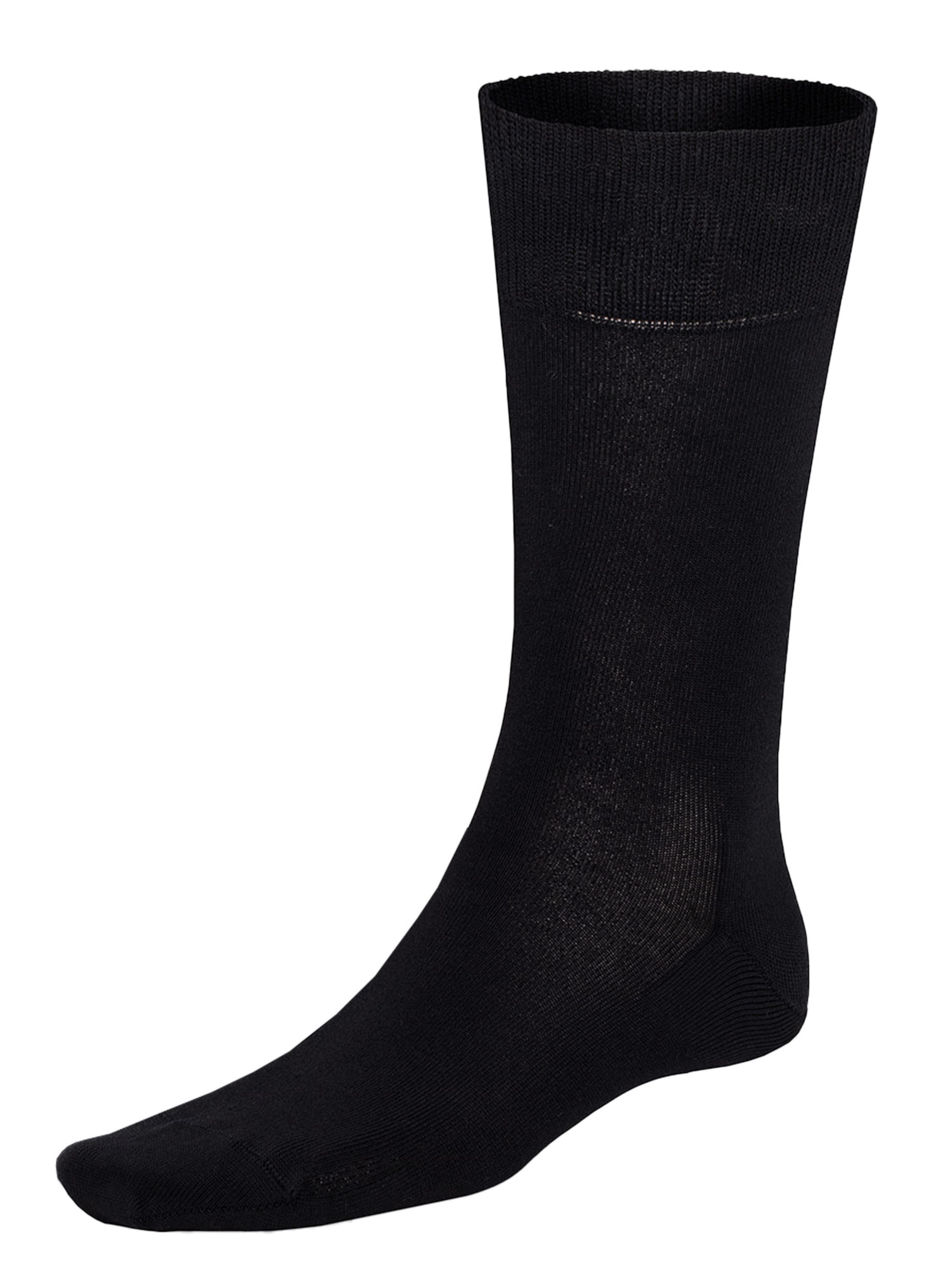 Chaussettes 'Longlife' KUNERT en noir : devant