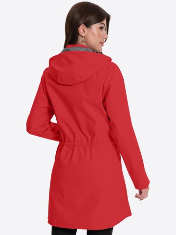 ATLASLAVA Outdoormantel 'ATLASLAVA Damen Regenjacke Lang'‌‌‌‌ in Rot