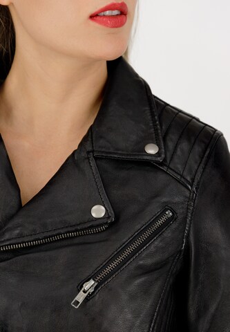 URBAN 5884® Lederjacke 'Zoey' in Schwarz