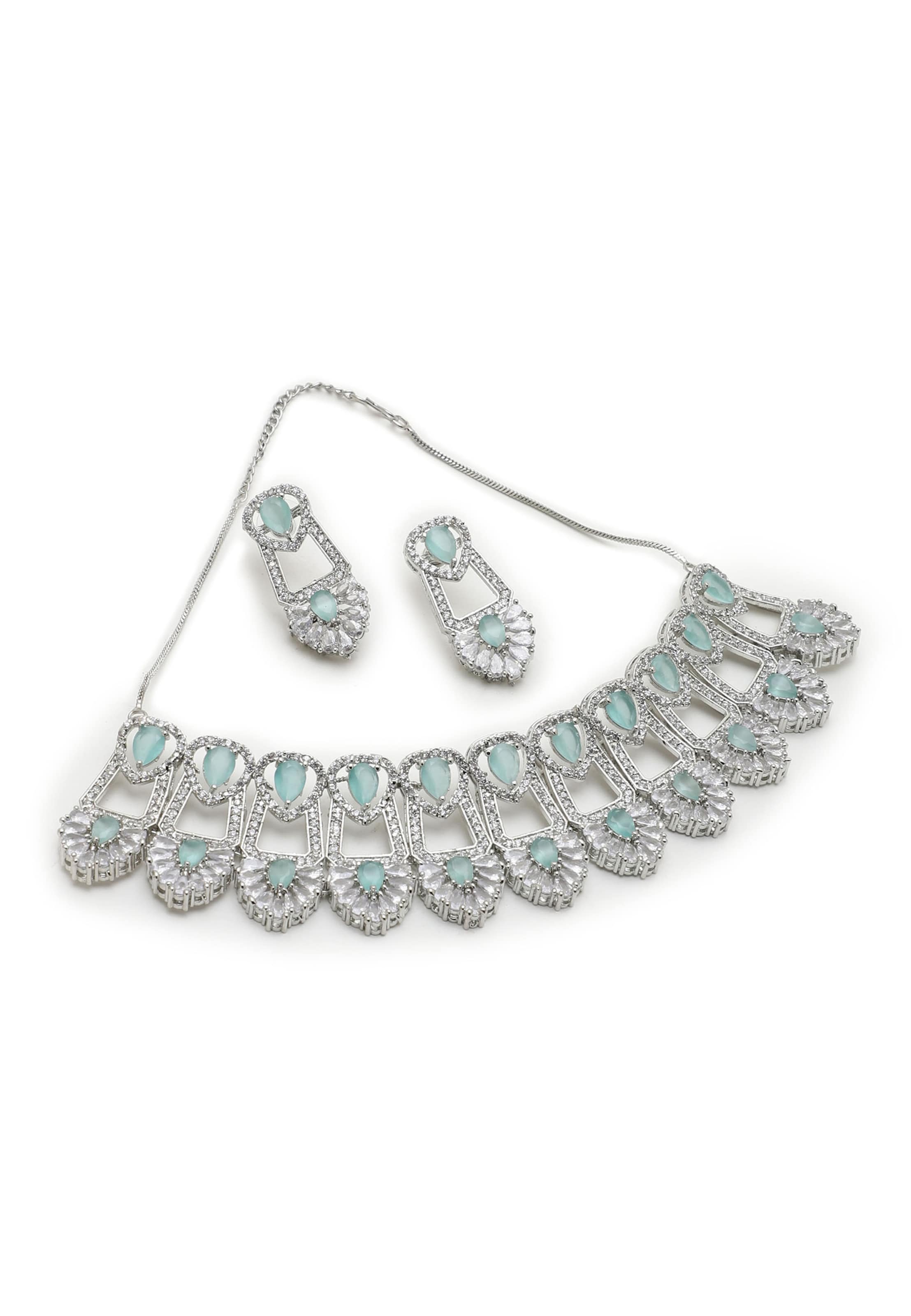 SOHI Sieraden set 'Lilith' in Groen: voorkant