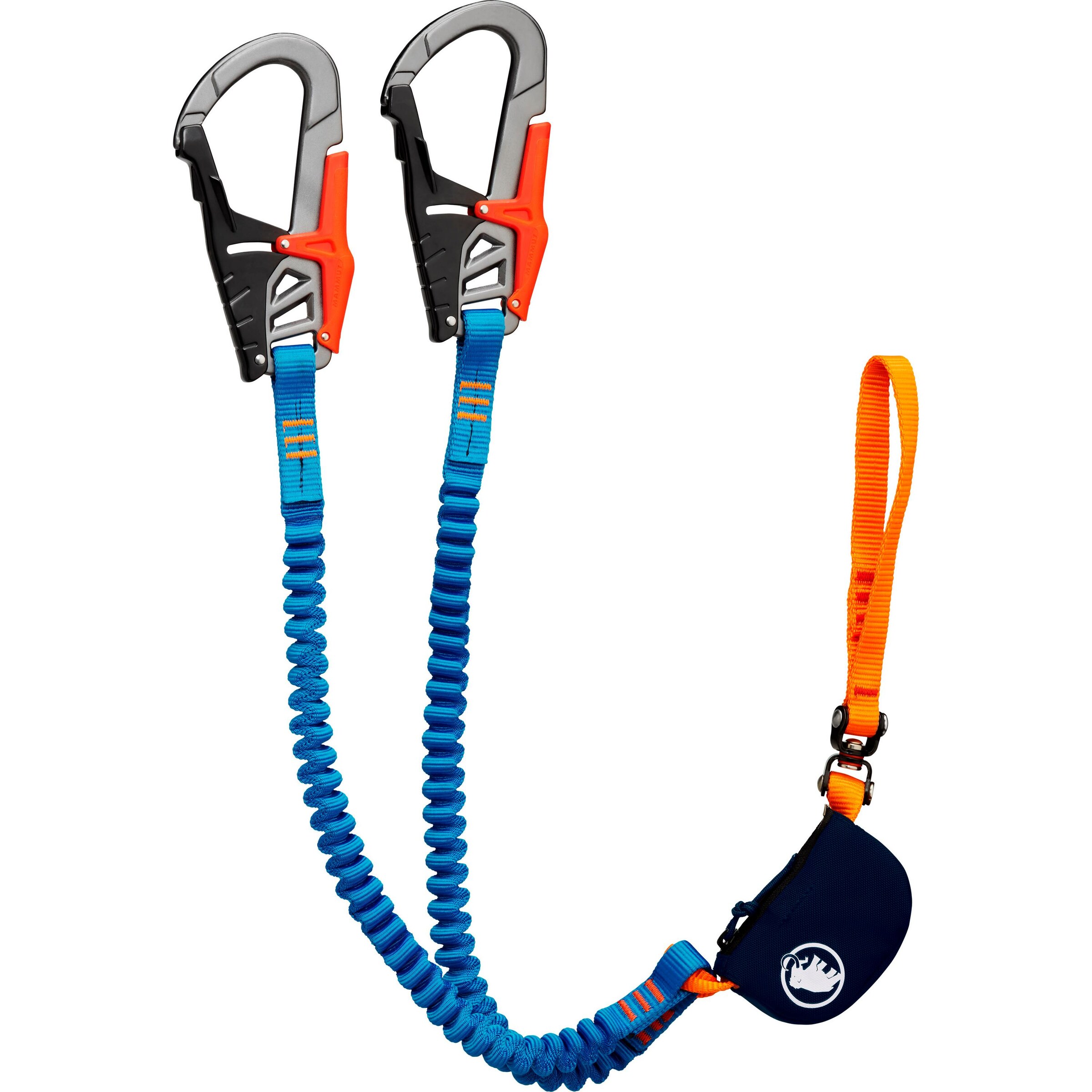 MAMMUT Climbing Protection 'Skywalker Pro Turn Via Ferrata Set' in Blue: front