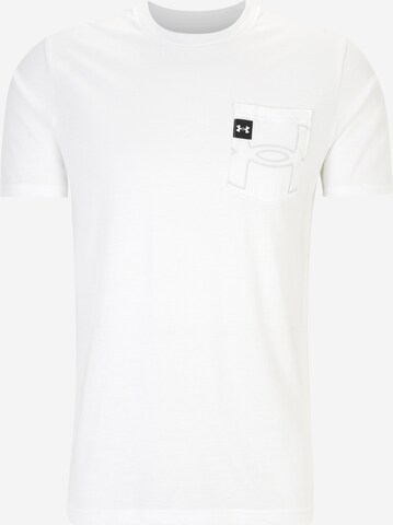 UNDER ARMOUR Functioneel shirt 'ELEVATED CORE' in Wit: voorkant