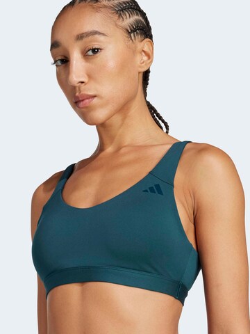 ADIDAS PERFORMANCE Bustier Sport-BH 'ALL ME ESS' in Grün