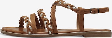 TAMARIS Sandal i brun