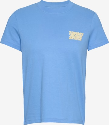 T-shirt Tommy Jeans en bleu : devant
