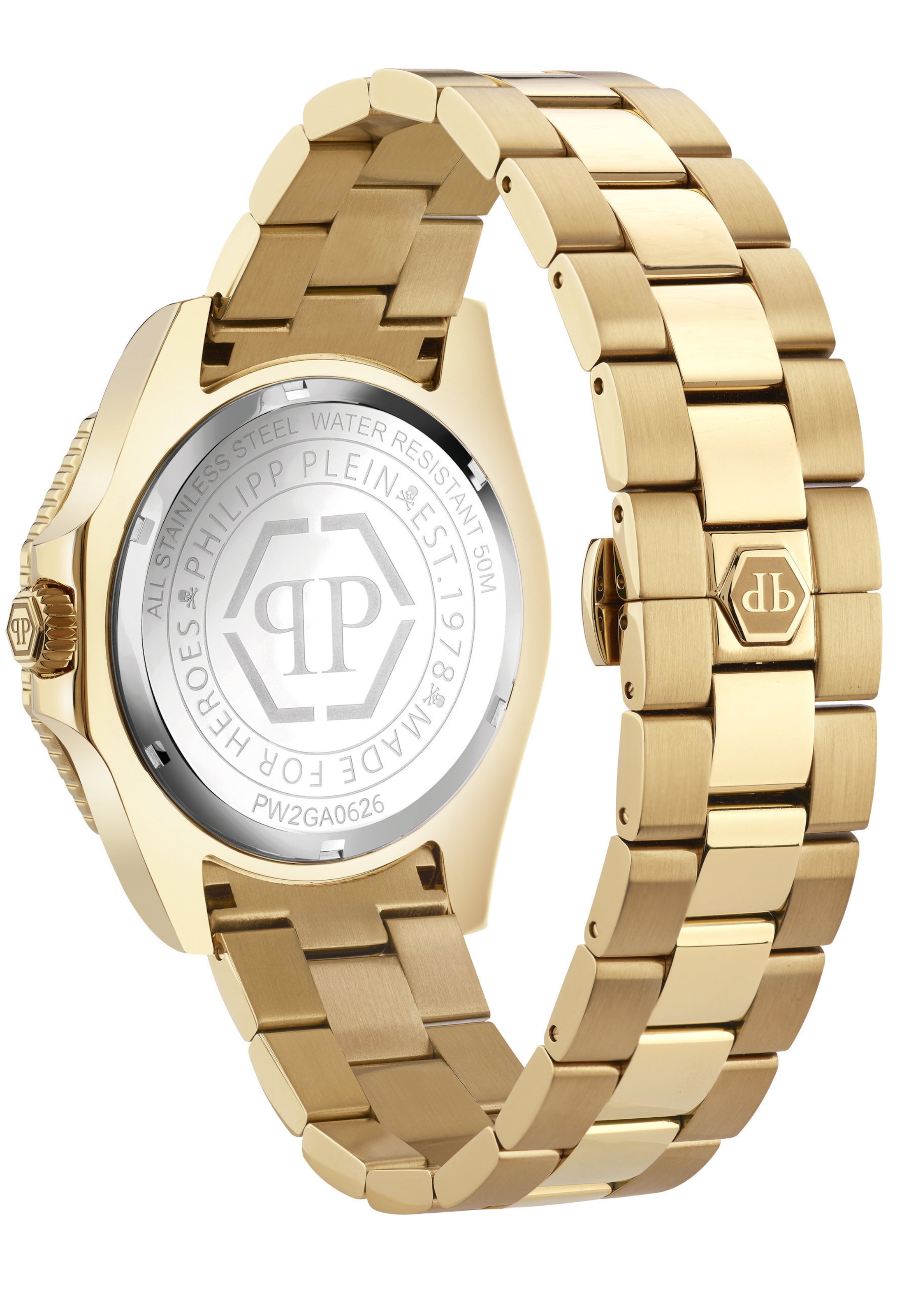 Philipp Plein Watches Analog watch 'Aquastorm' in Gold