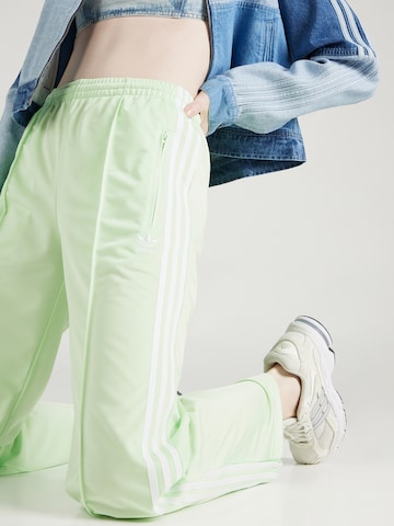 ADIDAS ORIGINALS Wide leg Trousers 'Firebird' in Green