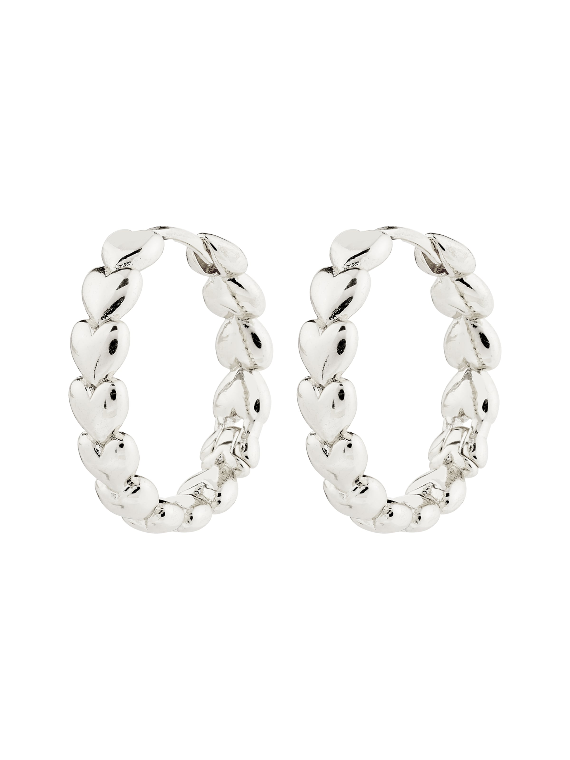 sidabrinė Pilgrim Auskarai 'Maeve': priekis