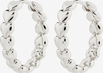 Cercei 'Maeve' de la Pilgrim pe argintiu: față