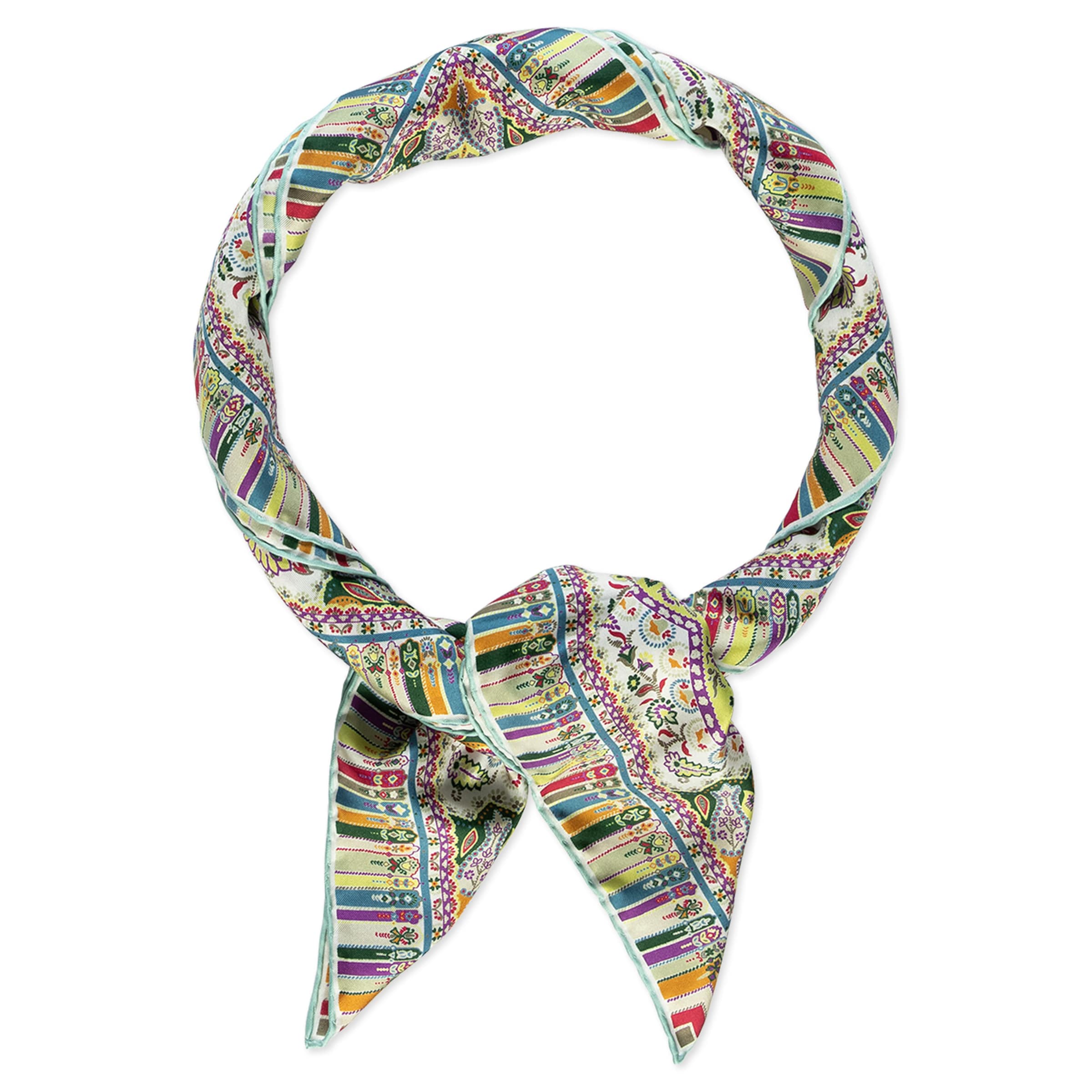 Foulard ' PAISLEY MIAGE ' di Roeckl in verde