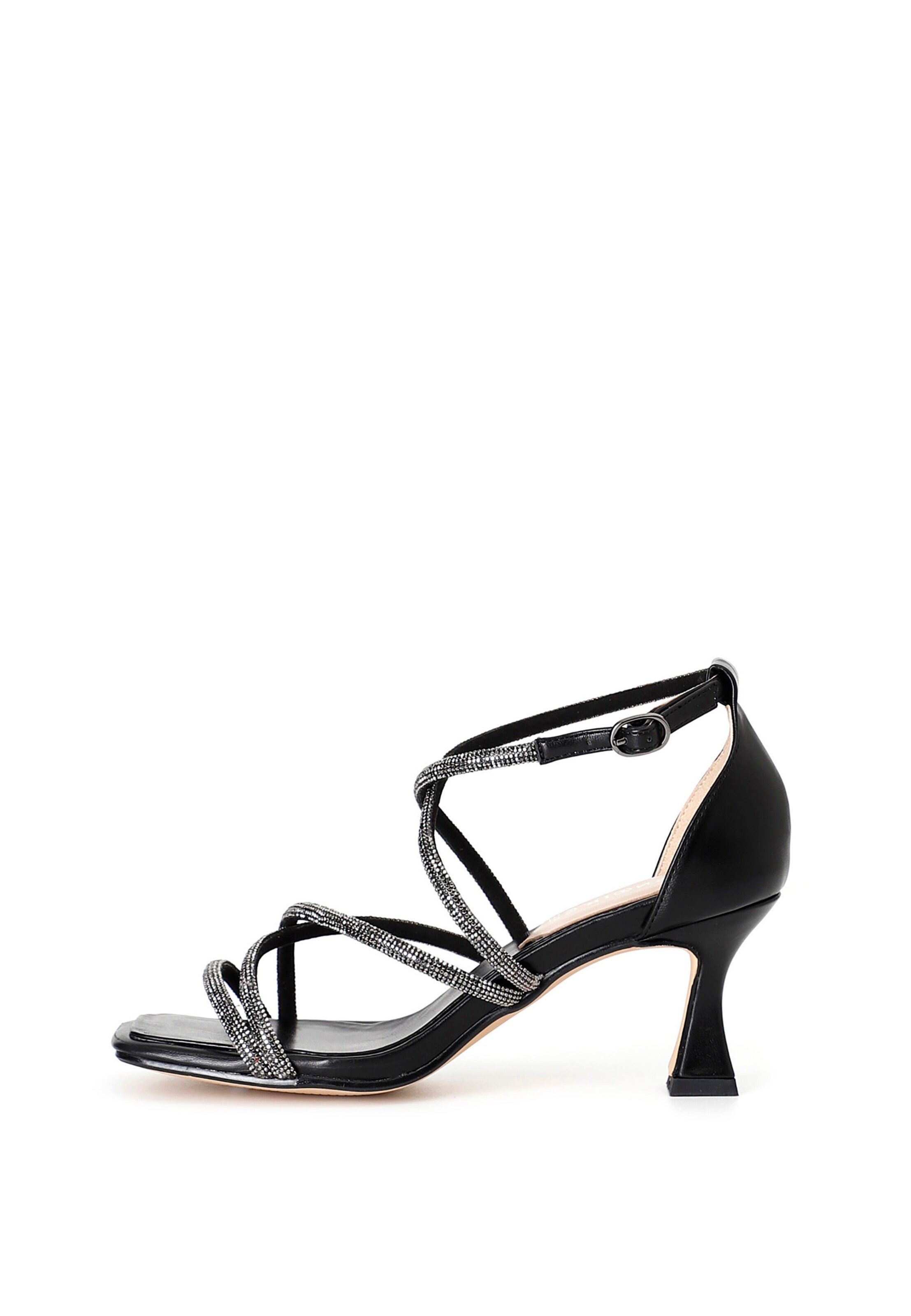 Sandalo di CAFè NOIR in nero: frontale