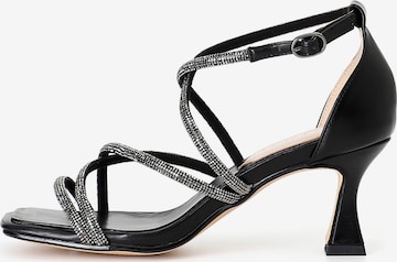 Sandalo di CAFè NOIR in nero: frontale