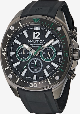 NAUTICA Analoog horloge in Zwart: voorkant