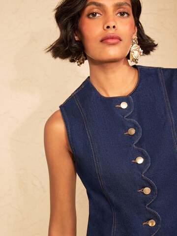 love & roses - Vestido en azul
