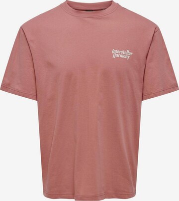 T-Shirt 'KASON' Only & Sons en rouge
