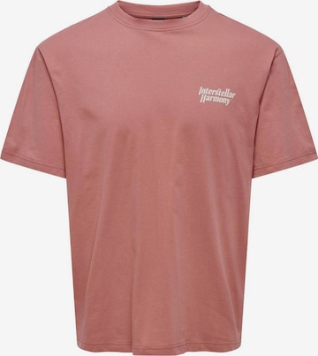 T-Shirt 'KASON' Only & Sons en rouge
