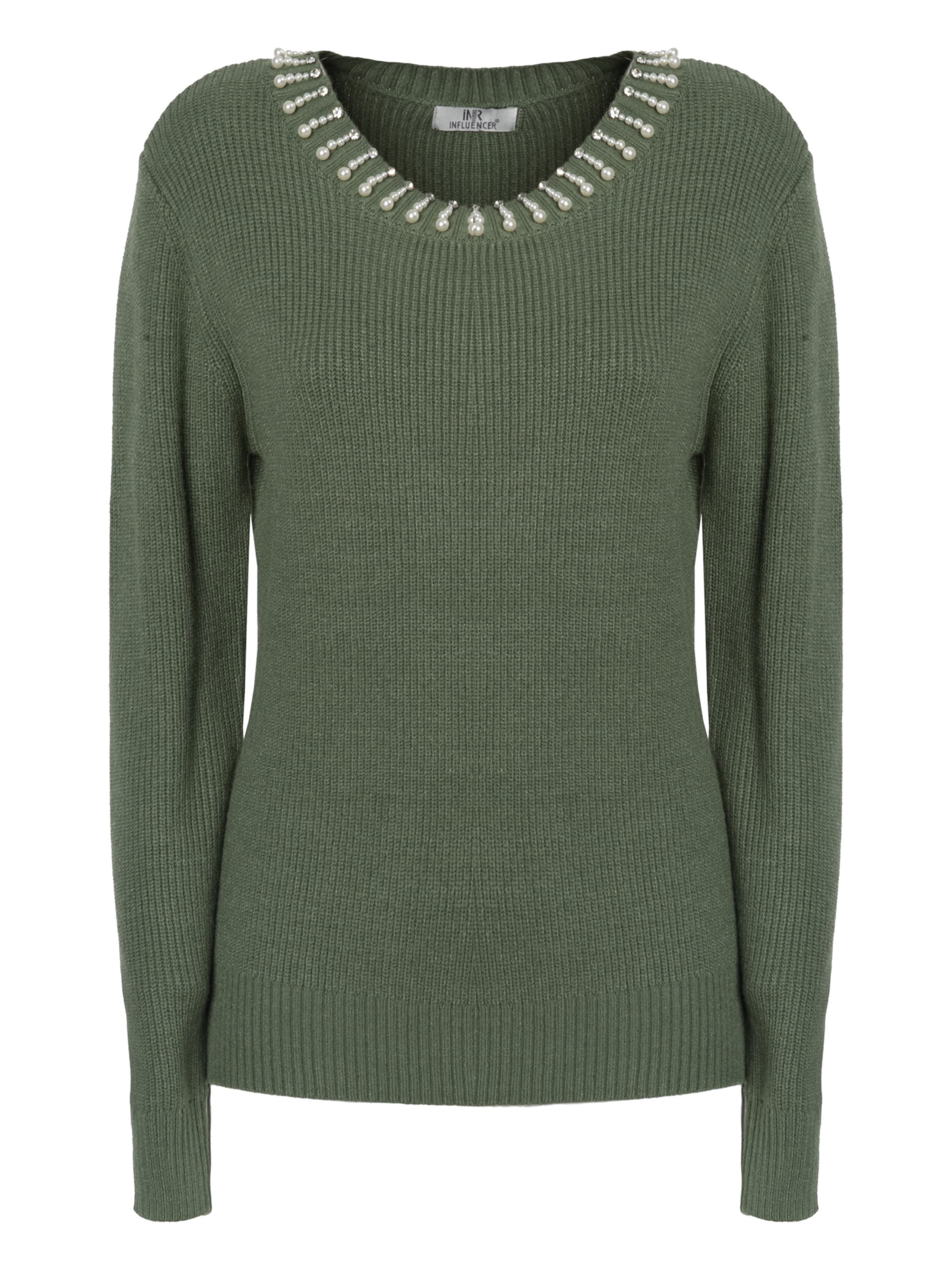 Influencer Kampsun, värv roheline: eest vaates