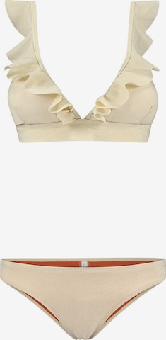Shiwi Triangle Bikini in White: front