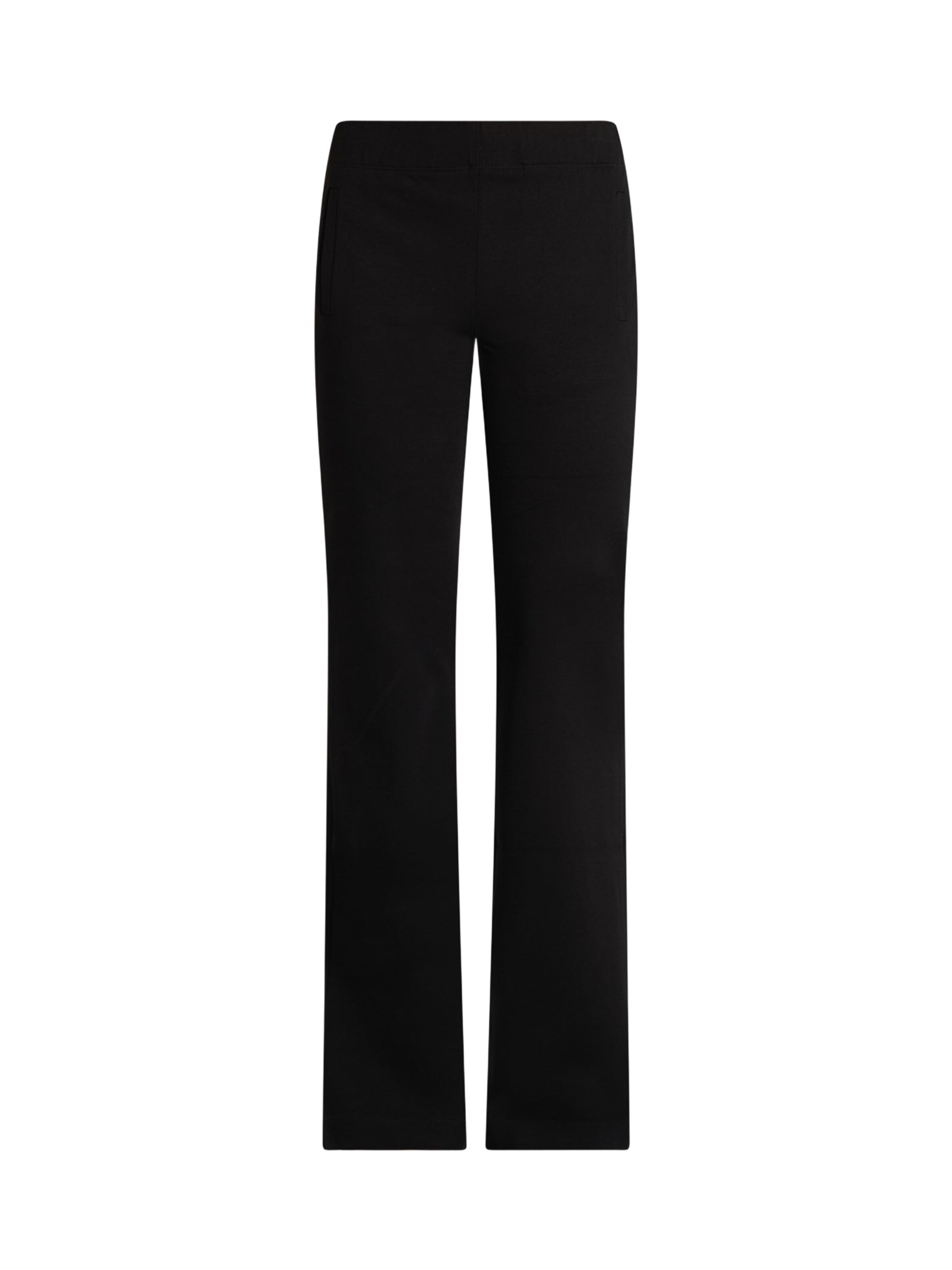 évasé Pantalon Jijil en noir : devant