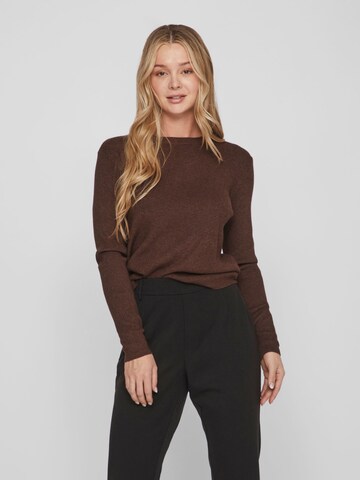 VILA Sweater in Brown: front