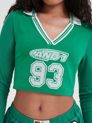 AND1 Póló '93 Airtex' - zöld