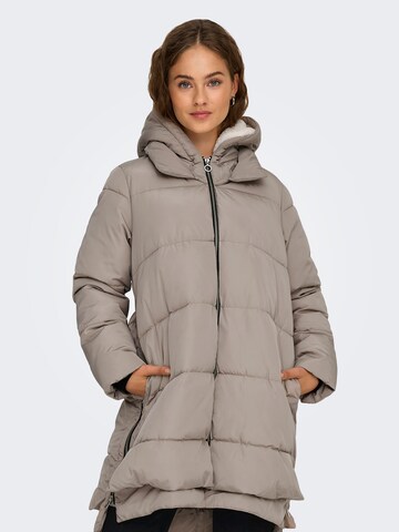 ONLY Wintermantel 'ONLKELLY NORA' in Beige: voorkant