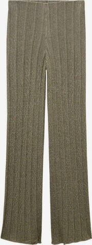 MANGO Flared Pants 'Flash' in Green: front