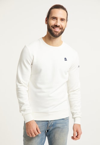 Schmuddelwedda Sweatshirt i hvit: forside