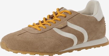 Baskets basses Tamaris en beige : devant