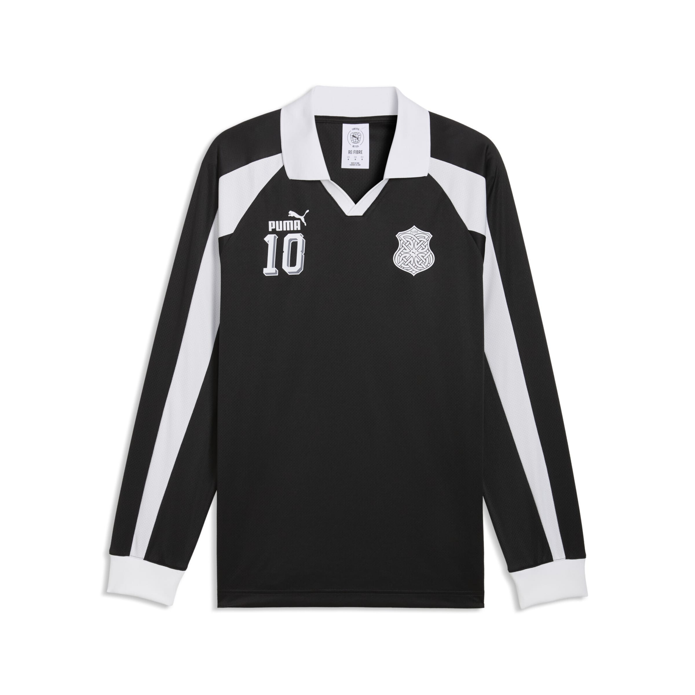 PUMA Trikot 'FUTURE.PUMA.ARCHIVE T7 Drill' in schwarz / weiß, Produktansicht