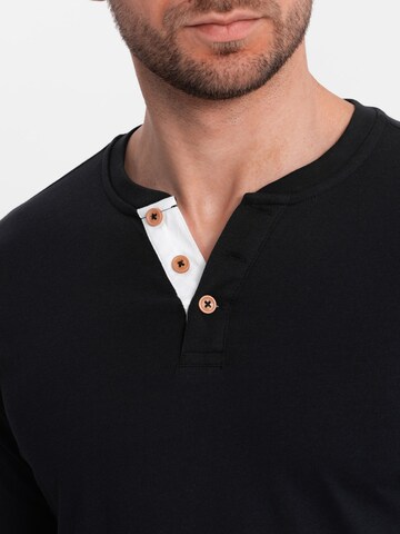 Ombre Shirt in Schwarz