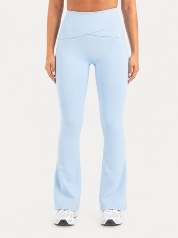 évasé Leggings ' Florea ' Smilodox en bleu : devant