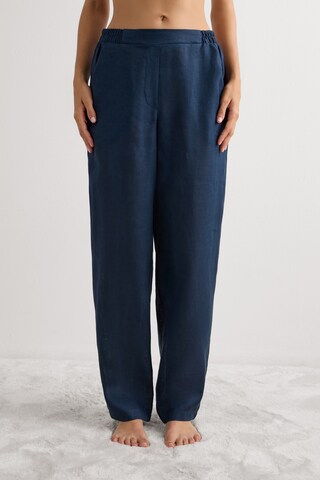 INTIMISSIMI Regular Pants 'The Pure Linen' in Blue: front