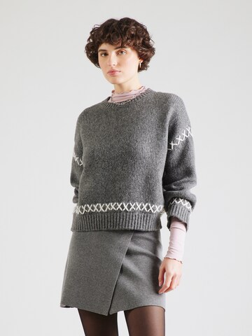 ONLY Sweater 'ONLAmanda' in Grey: front