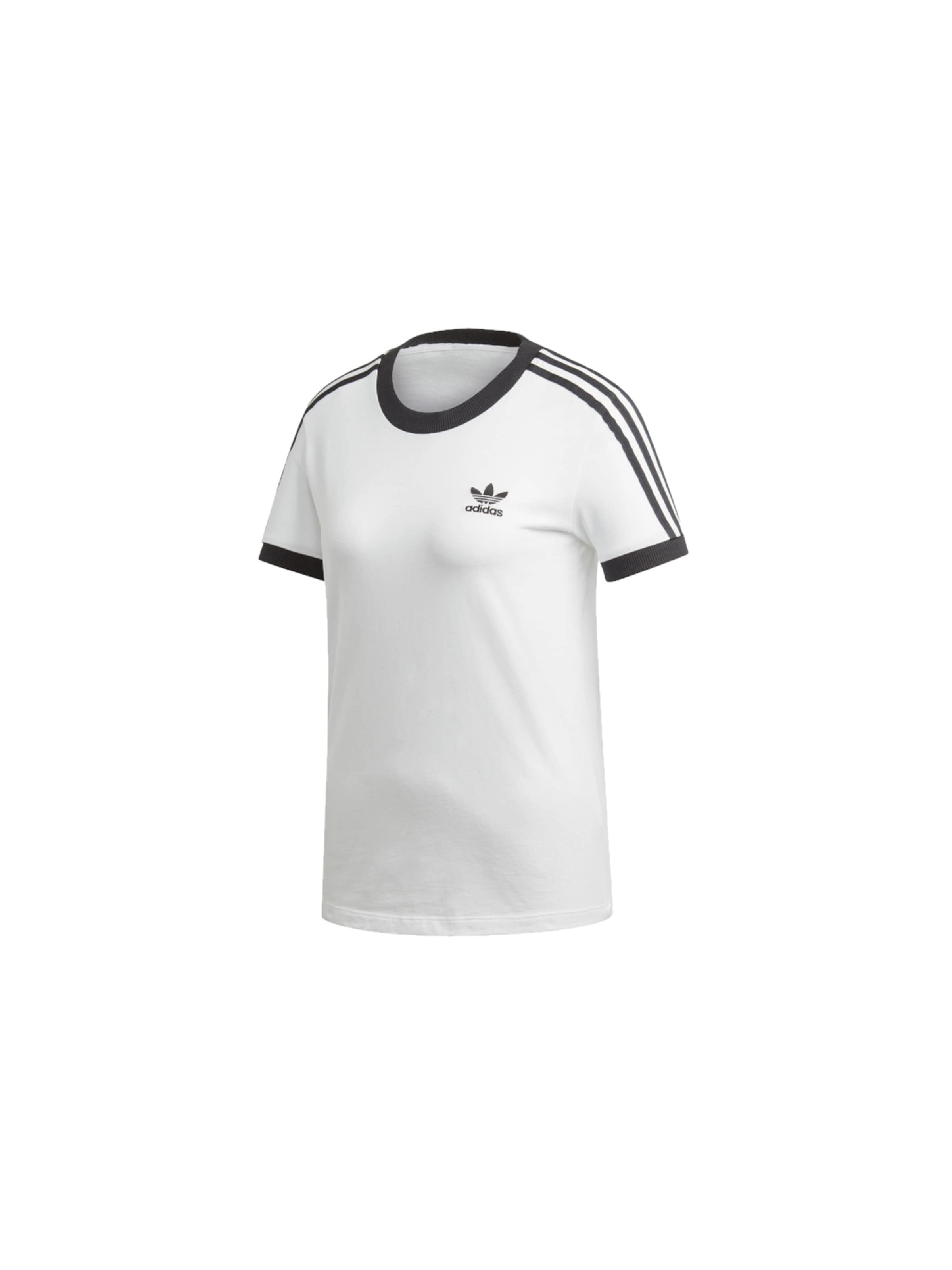 ADIDAS ORIGINALS Shirt 'adidas 3-Stripes Tee'‌‌‌ in Weiß: Vorderseite