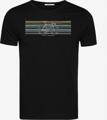 GREENBOMB T-Shirt 'Bike Happy' in Schwarz: Vorderseite