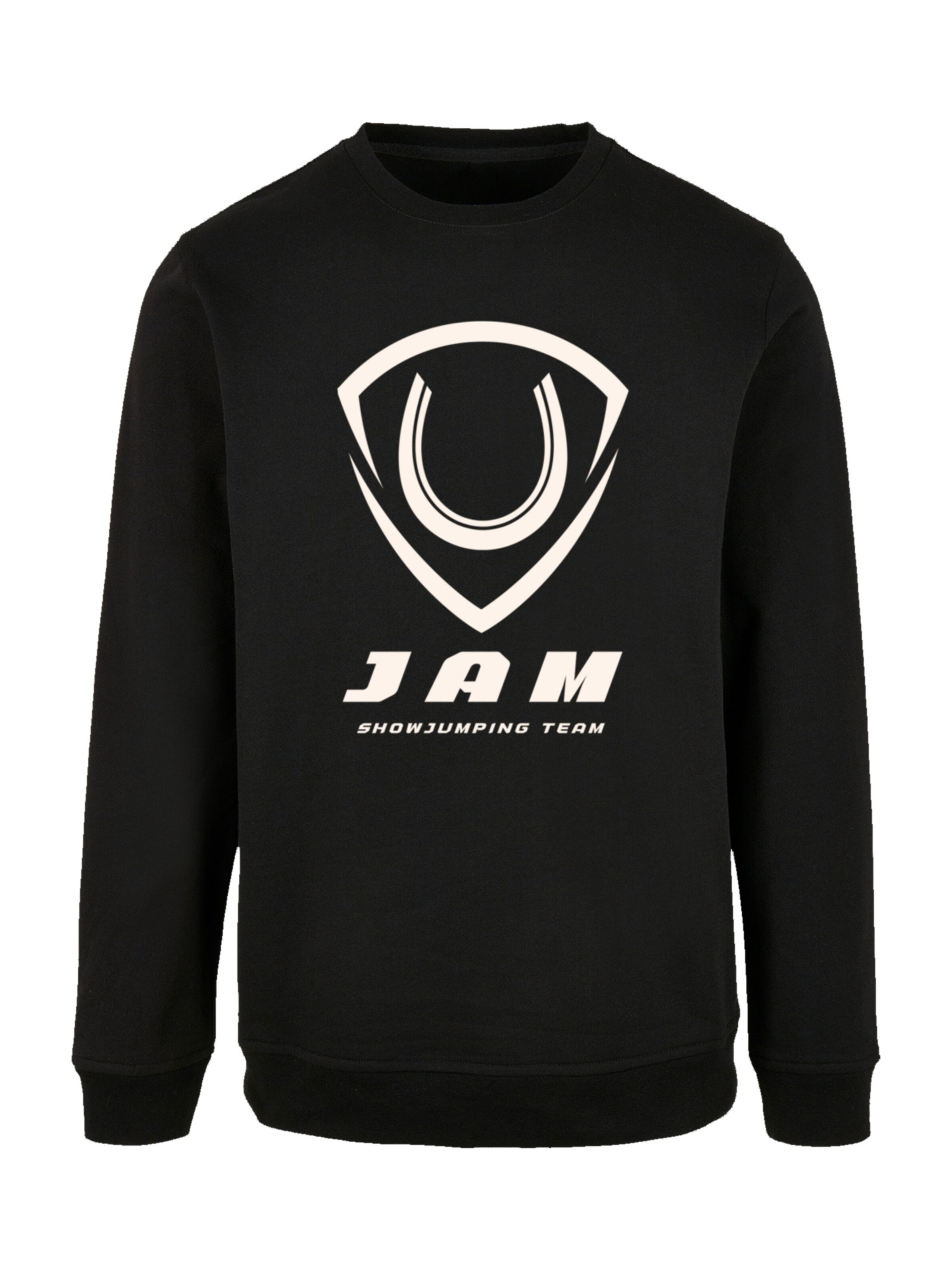 F4NT4STIC Sweatshirt 'JAM Showjumping' in Schwarz: Vorderseite