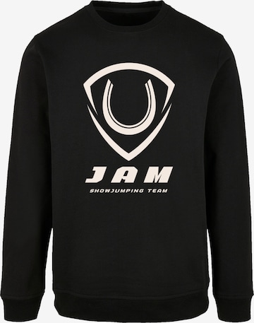 F4NT4STIC Sweatshirt 'JAM Showjumping' in Zwart: voorkant